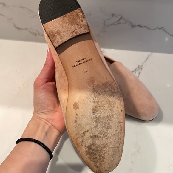 Mansur Gavriel Pink Suede Classic Loafers - Picture 3 of 8